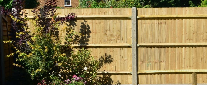 wooden garden fence panels