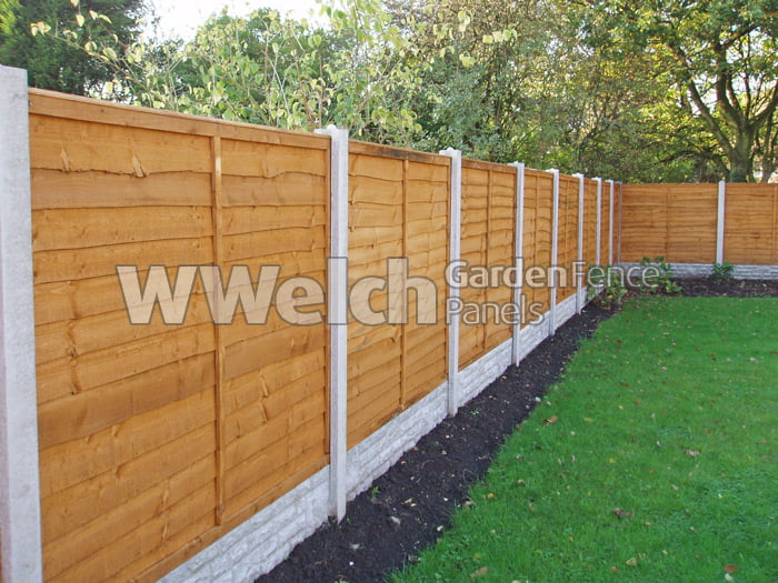 Pack of 10 6ft x 4ft Waney Lap Overlap Larch Lap Fence Panel 