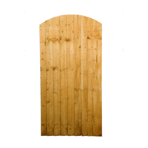 Arched Close Board Wooden Gate