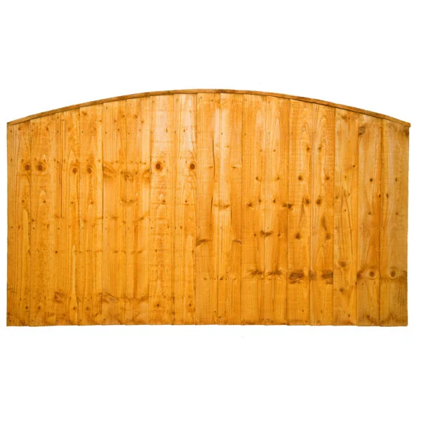 Arched Close Board Double Sided Garden Fencing Panel