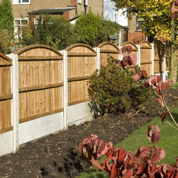 Arched on sale fence panels