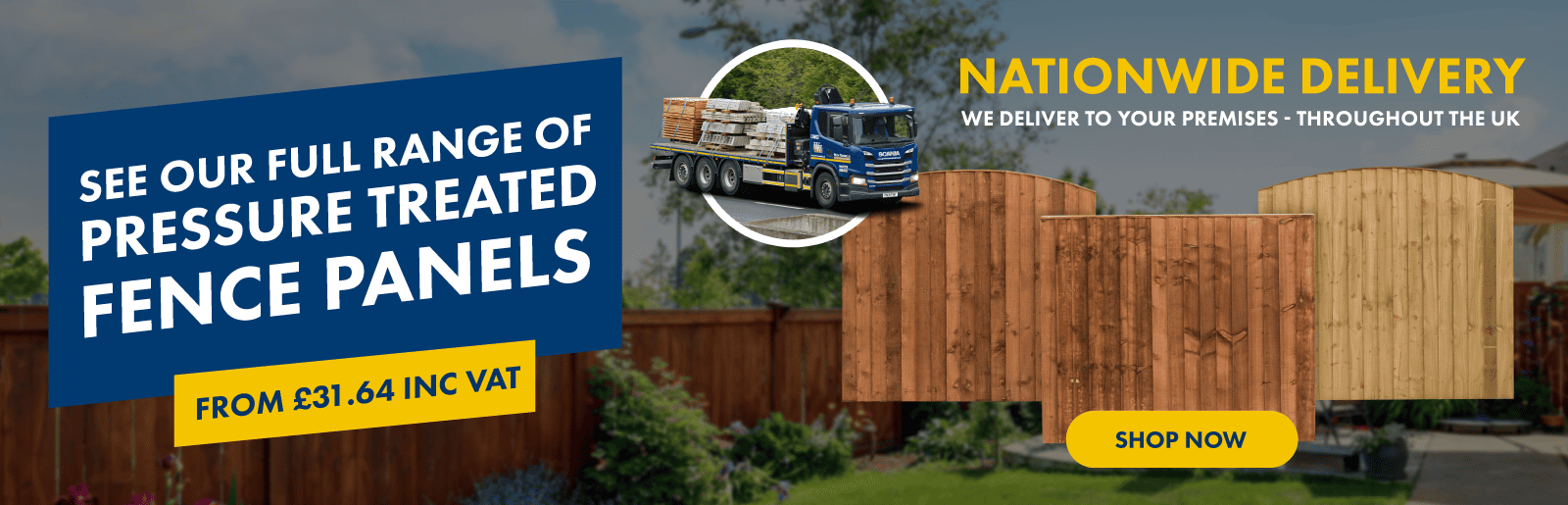Pressure Treated Fence Panels